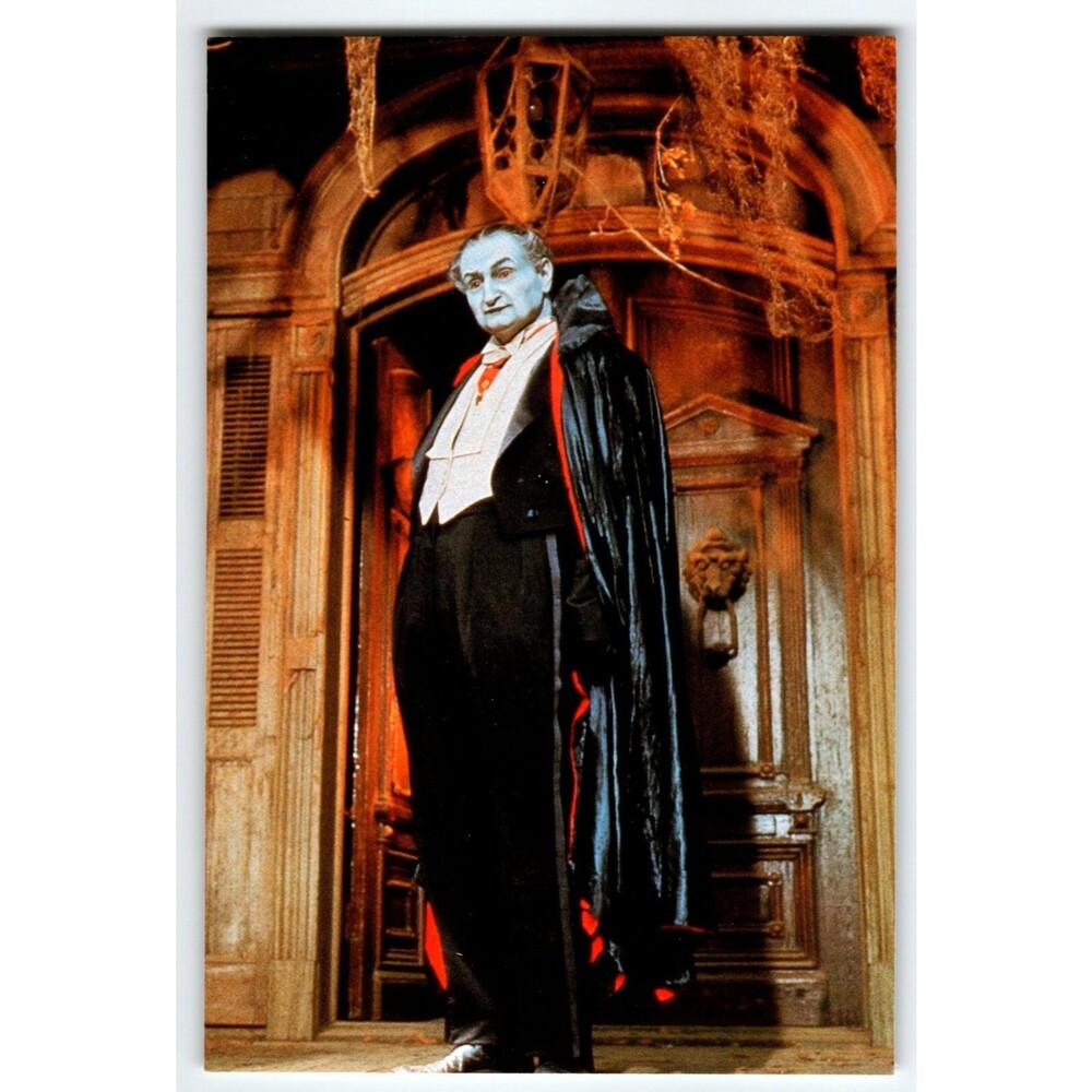 The Munsters Grandpa Al Lewis Postcard Chrome Continental Halloween Horror TV